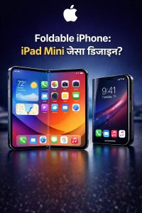 Apple का फोल्डेबल iPhone मचाएगा तहलका! iPad Mini जैसे डिजाइन में आ सकता है Apple का सबसे बड़ा दांव